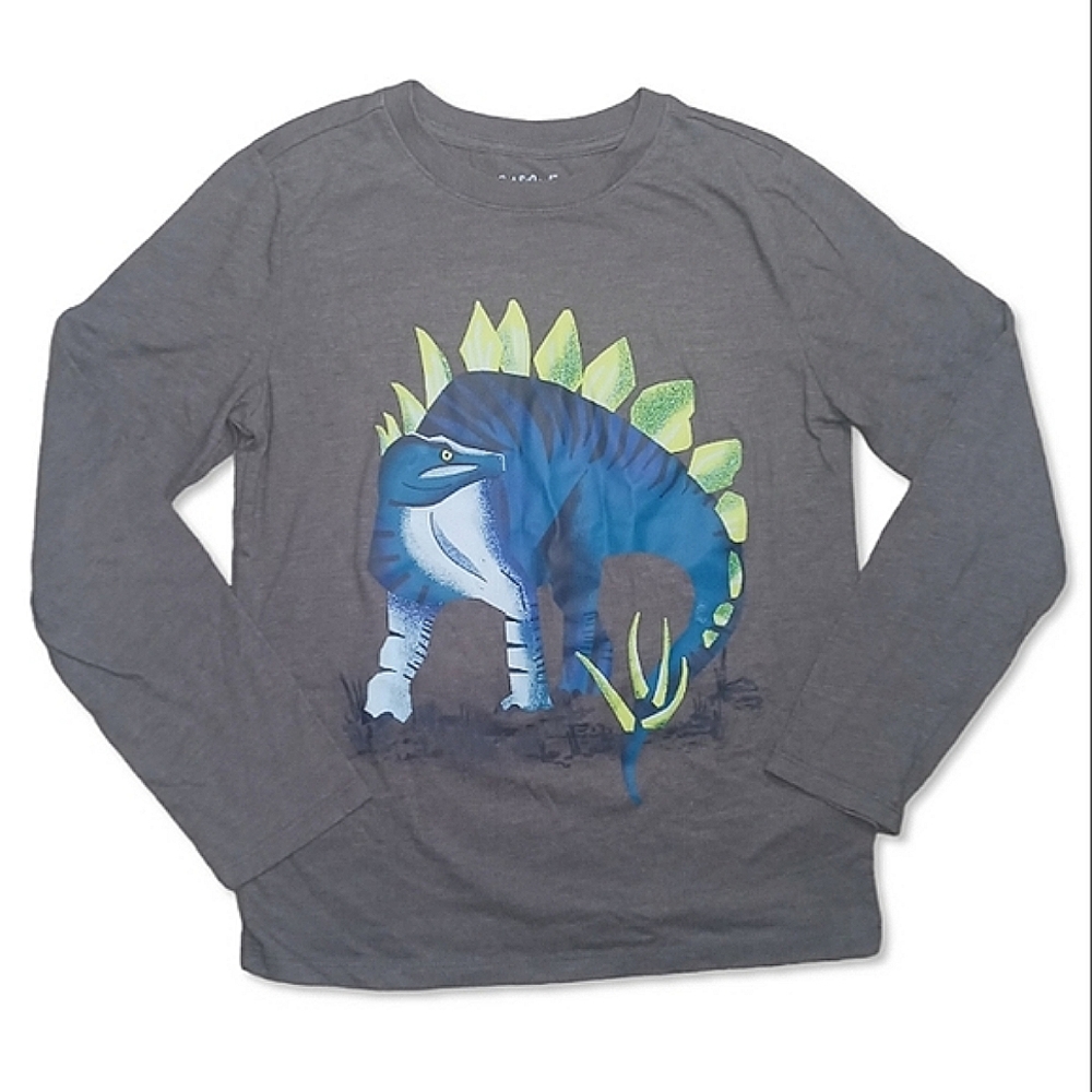 🎉 Cat & Jack Dinosaur Themed Long Sleeve Shirt - Size M (8/10) - Picture 3 of 5